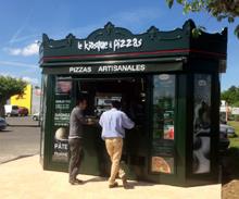 Cómo son los kioscos de la franquicia Le Kiosque à Pizza