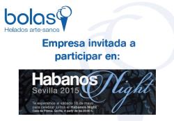 La franquicia Bolas Helados Artesanos, en el Habanos Night Sevilla 2015