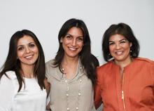 Mery Oaknín, Sandra Benzaquén, Tana Benasuly, fundadoras y socias del grupo D-beauty Concept