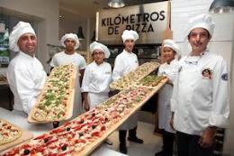 Kilómetros de Pizza