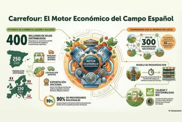 Carrefour motor económico para el campo español comercializa 400 millones de kilos de frutas y verduras 