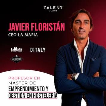 El CEO de La Mafia, Javier Floristán, será profesor en el Máster de Emprendimiento y Gestión en Hostelería