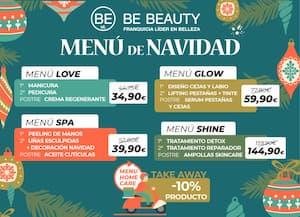 Be Beauty lanza sus originales y exclusivos menús de belleza para Navidad 