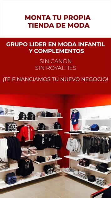 Monta tu propia tienda con la franquicia líder en moda infantil y complementos