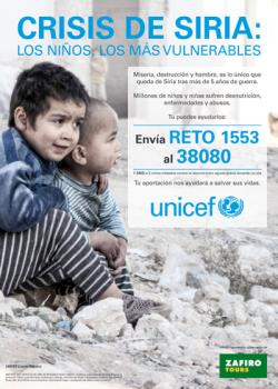 La franquicia Zafiro Tours, con Unicef en una campaña solidaria