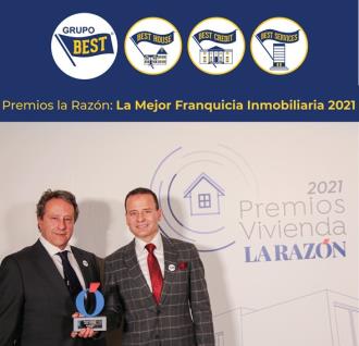 BEST HOUSE RECIBE EL PREMIO A LA MEJOR FRANQUICIA INMOBILIARIA 2021