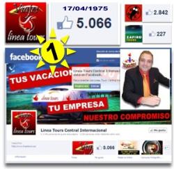 Línea Tours gana en Facebook 