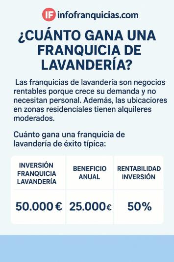 Cuánto gana una franquicia lavandería es rentable Cuánto gana una franquicia lavandería es rentable