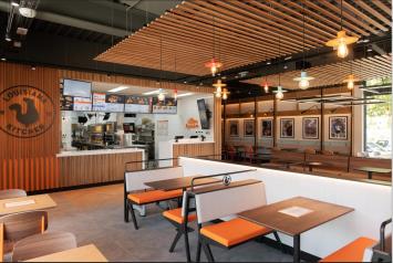 Interior franquicia Popeyes Interior franquicia Popeyes