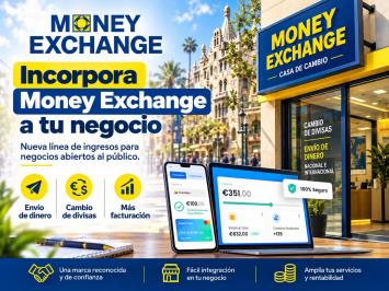 Amplía tu negcoio con agencia Money Exchange Amplía tu negcoio con agencia Money Exchange