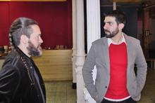 A la izquierda, Antonio Dyaz, cineasta y Gustavo Liévano, desarrollo de Negocios y Consultoría.