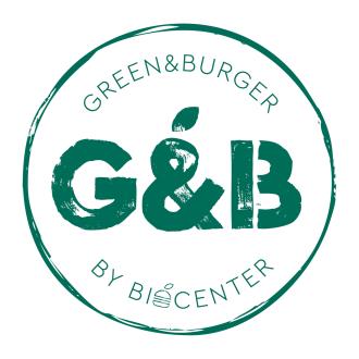 Logo corto de la franquicia Green & Burger by Biocenter 