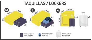 tipos de taquillas en la franquicia Lock&Be Free