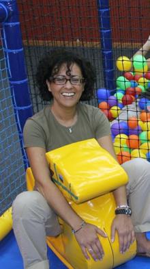 Anna García, franquiciada de Aventura Park en la población barcelonesa de Santa Susanna.