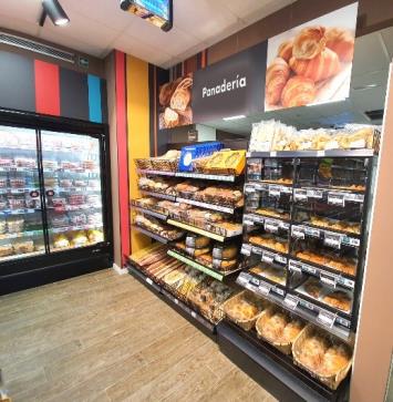 Zona panadería en supermercado franquicia Eroski