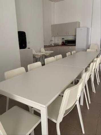 Espacio para comidas y meriendas