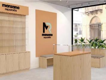 Diseño tienda Manzana Reparada
