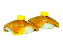 Franquicia Takeme - nigiri de foie y mango