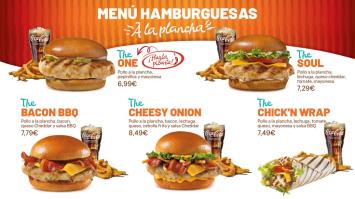 Menú hamburguesas en franquicia Popeyes