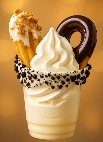 Helado de  franquicia Éclair Churro 
